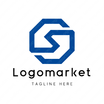 Sとsと正八角形のロゴ