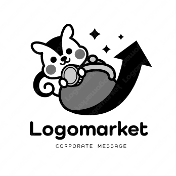 発展と可愛いと価値のロゴ