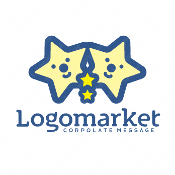 星とチームとキャラクターのロゴ
