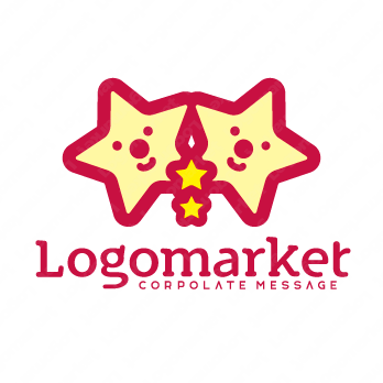 星とチームとキャラクターのロゴ