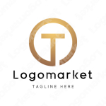 Tとtと正円のロゴ
