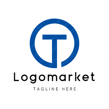Tとtと正円のロゴ