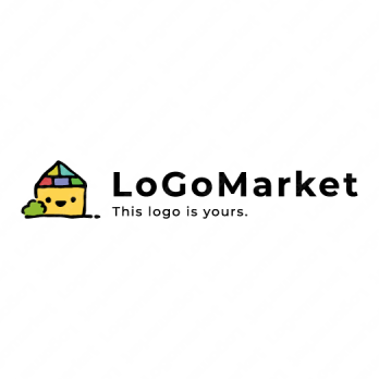 家と笑顔と癒やしのロゴ