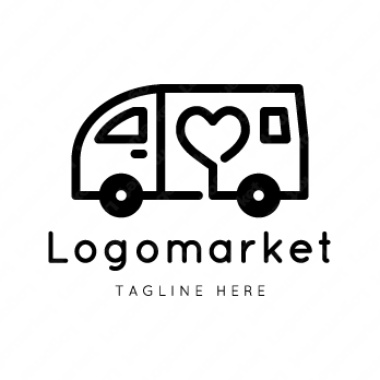 車とワンボックスカーとミニバンのロゴ