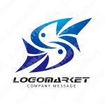 Sと魚とフレッシュのロゴ
