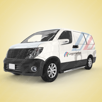 Mと車とユニークのロゴ