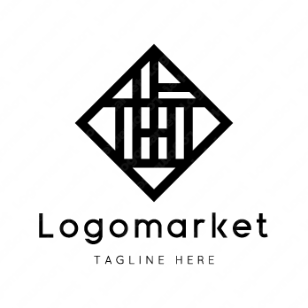 歯と家紋と文字紋のロゴ