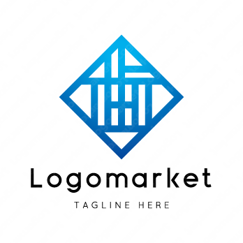 歯と家紋と文字紋のロゴ