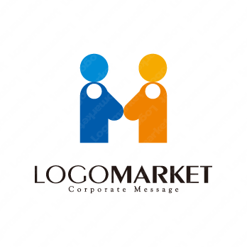 人と優しいと感謝のロゴ
