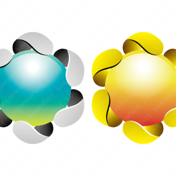 Aとaと虹のロゴ