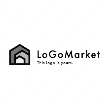 家と建物と内装のロゴ