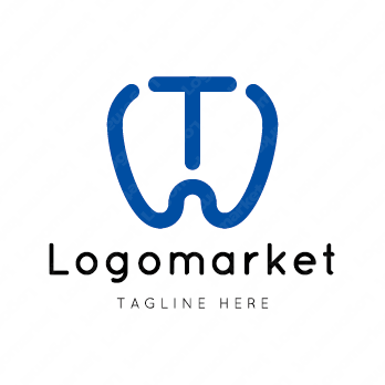Tとtと歯のロゴ