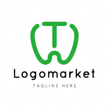 Tとtと歯のロゴ