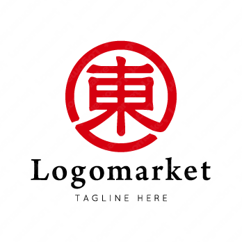 東と家紋と印鑑のロゴ
