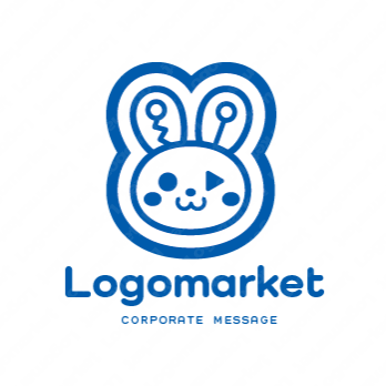 通信と再生と親しみのロゴ