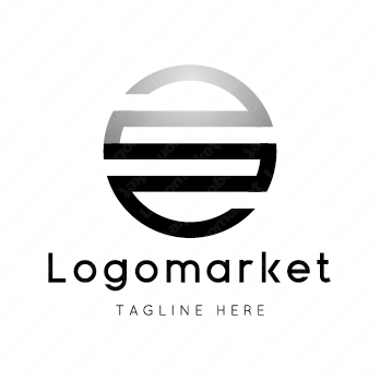 Sとsと正円のロゴ