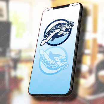 カメと海とタートルのロゴ