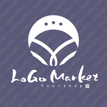 扇子と和風と円のロゴ