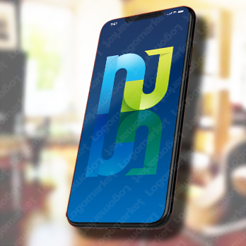 nとjと重なりのロゴ