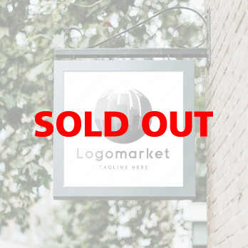 街と都市と球体のロゴ