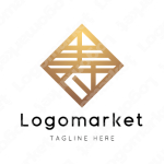 寿と家紋と文字紋のロゴ