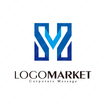 M、Yと成長と上昇のロゴ