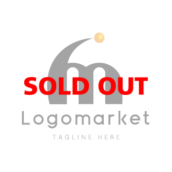 Mとmと球体のロゴ