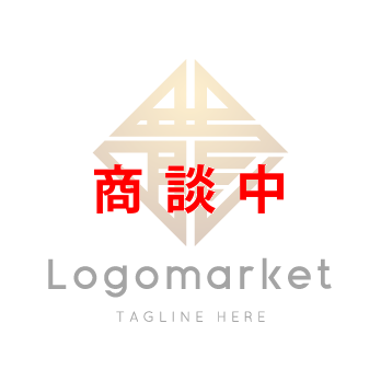 龍と家紋と文字紋のロゴ