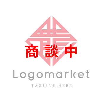 龍と家紋と文字紋のロゴ