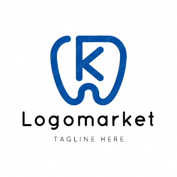 Kとkと歯のロゴ