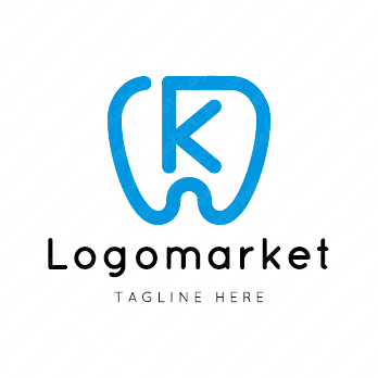 Kとkと歯のロゴ
