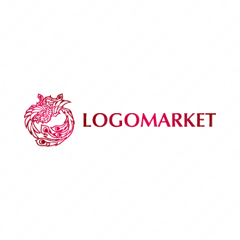 朱雀とフェニックスと火の鳥のロゴ