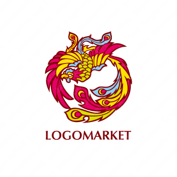 朱雀とフェニックスと火の鳥のロゴ