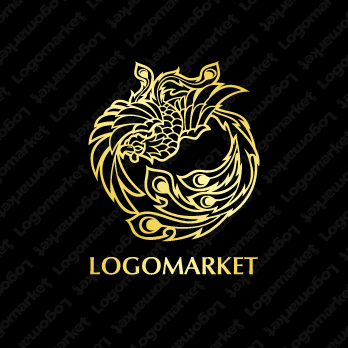 朱雀とフェニックスと火の鳥のロゴ