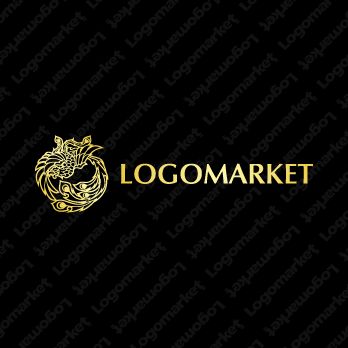 朱雀とフェニックスと火の鳥のロゴ