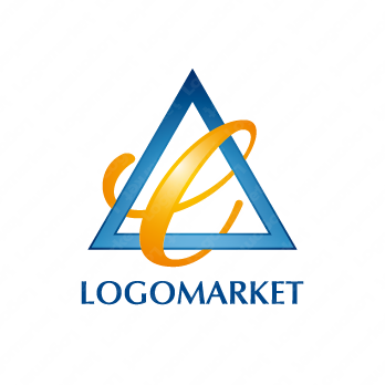 トライアングルと三角とeのロゴ