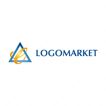 トライアングルと三角とeのロゴ