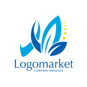 Mと生命力と健やかさのロゴ