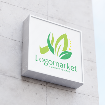 Mと生命力と健やかさのロゴ