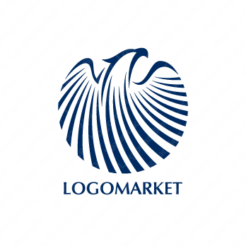 鷲とイーグルと上昇のロゴ