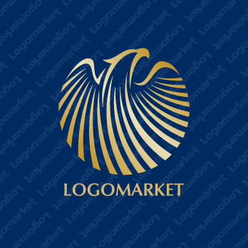 鷲とイーグルと上昇のロゴ