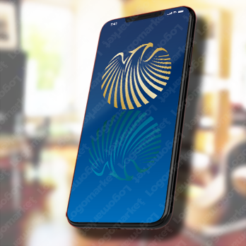 鷲とイーグルと上昇のロゴ