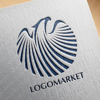 鷲とイーグルと上昇のロゴ