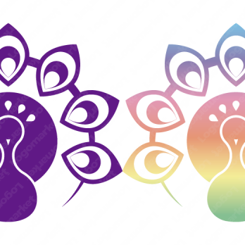Aとaと虹のロゴ