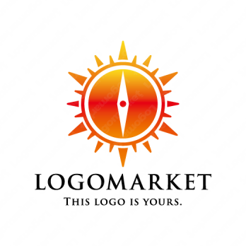 太陽とコンパスとエネルギッシュのロゴ