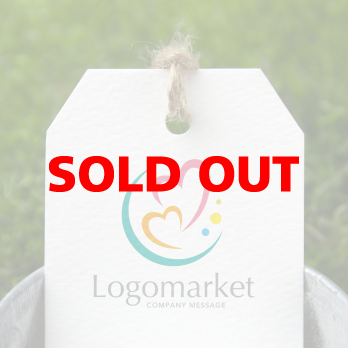 ハートと寄り添うと愛情のロゴ