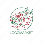 龍と竜とドラゴンのロゴ