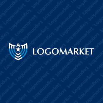 盾と鷹と翼のロゴ