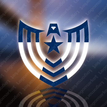 盾と鷹と翼のロゴ