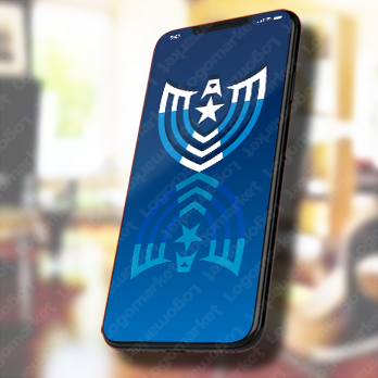 盾と鷹と翼のロゴ